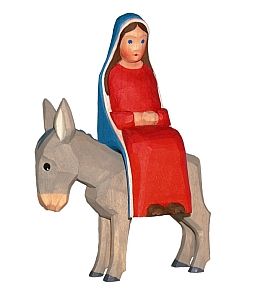 a/Maria schwanger auf Esel, 2-tlg.